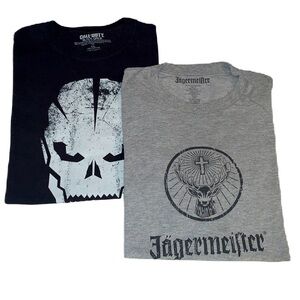 Lot of 2 XXL Jagermeister & Call of Duty Black Ops III T-shirts